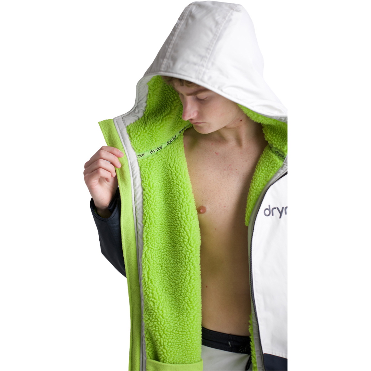 2026 Dryrobe Advance Long Sleeve Changing Robe DALSV3 - Anthracite / Lime